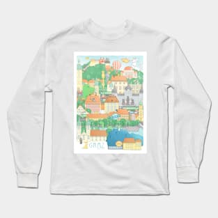 Graz Cityscape Full Long Sleeve T-Shirt